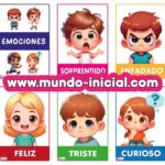 Fichas de las Emociones para Niños de Preescolar