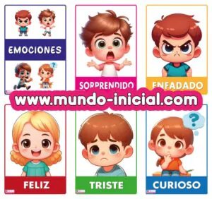 Fichas de las Emociones para Niños de Preescolar