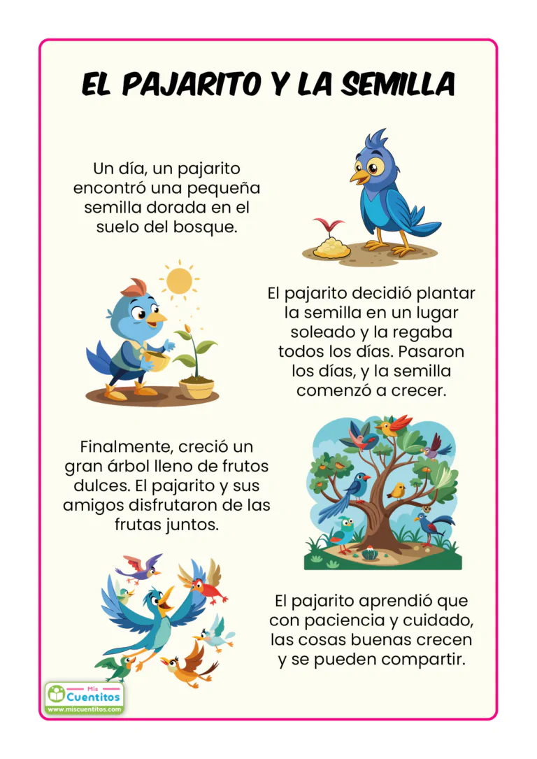 El pajarito y la semilla