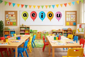Vocales en globos
