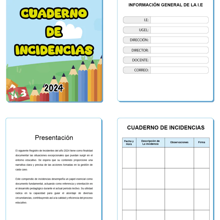 CUADERNO DE INCIDENCIAS