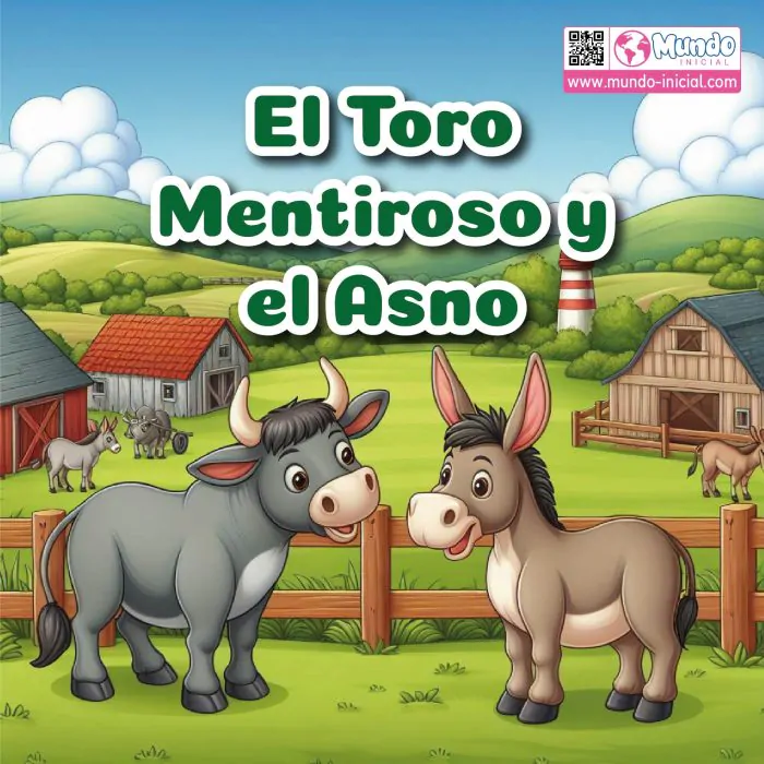 Cuento infantil - El Toro Mentiroso y el Asno