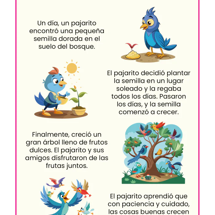 El pajarito y la semilla