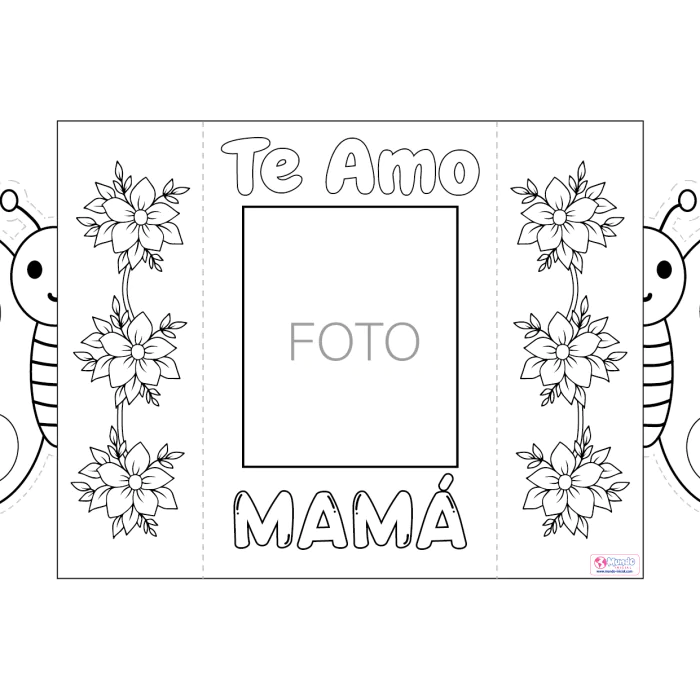 Tarjetas Dia de la madre Mariposita foto